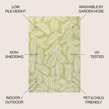 Nevis Palm Frond Indoor/outdoor Area Rug